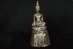 19th century Lao silver sheath Buddha