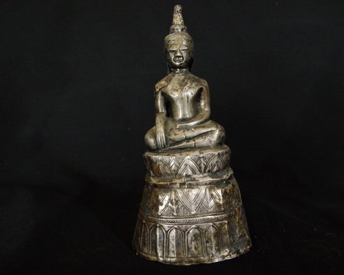 19th century Lao silver sheath Buddha