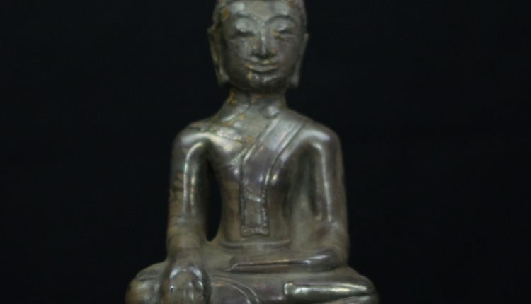 19th century silver sheath Lao Buddha