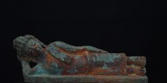 IMGP3241 18th century bronze Lao reclining Buddha