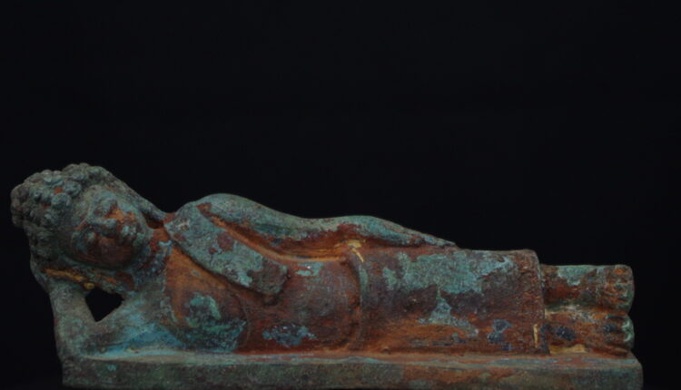 18th century bronze Lao reclining Buddha