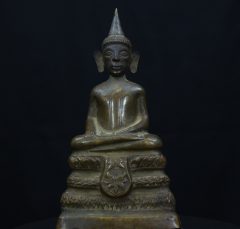 19th century brass Lao Buddha