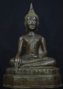 Lao 17th century bronze buddha