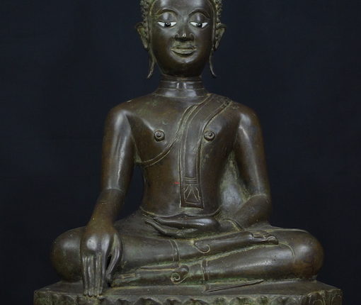 Lao 17th century bronze buddha