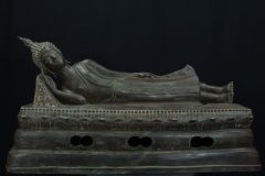 17th century bronze Lao reclining Buddha